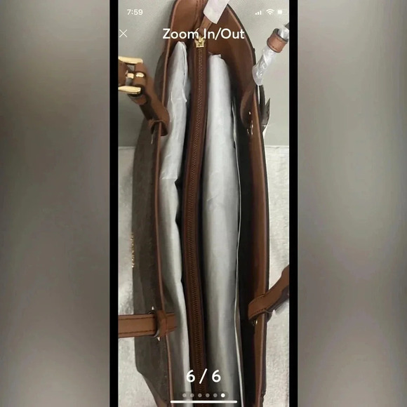 Michael Kors Walsh Tote Bag With Jet Set Wallet NWT - Picture 6 of 6